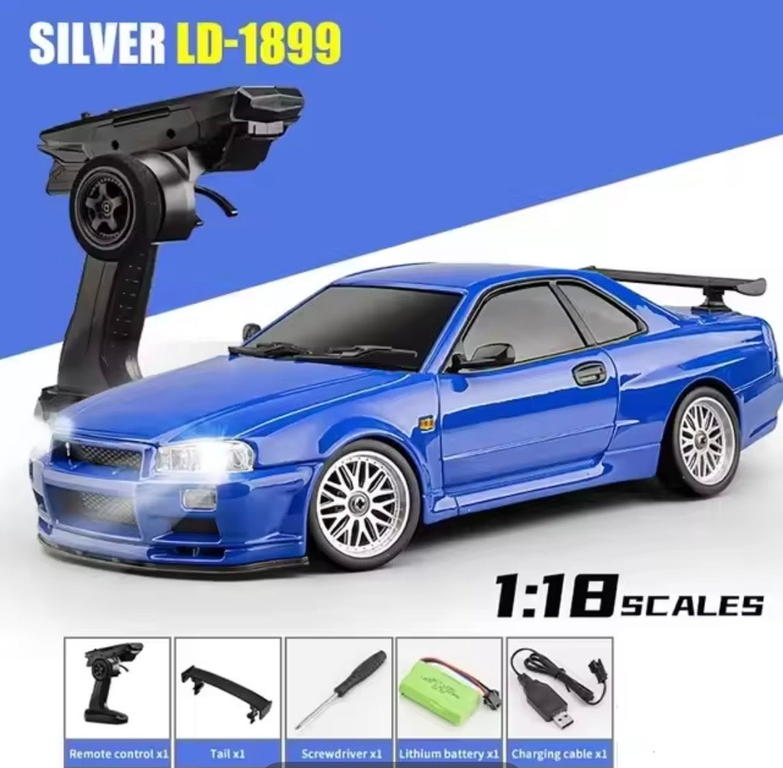 NISSAN SKYLINE R34 RC 1/18