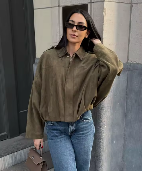 Chaqueta Sienna efecto ante