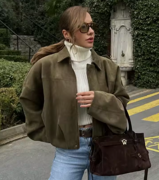 Chaqueta Sienna efecto ante