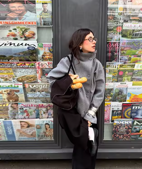 Chaqueta Éloise gris estructurada